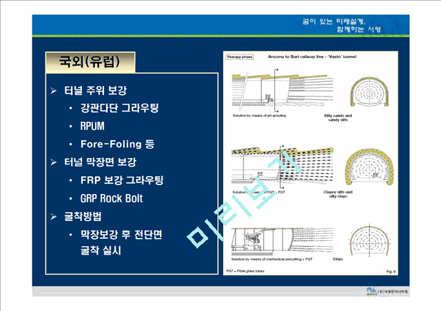 풍화대층 터널 시공시 굴착방법과  보강공법에 따른 변형거동에 관한 연구   (5 )